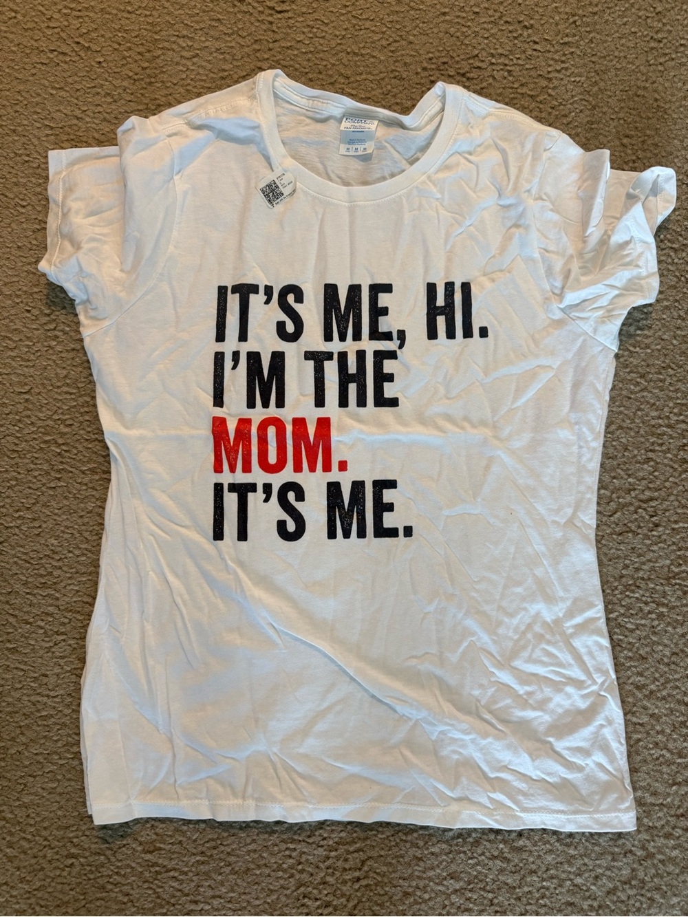 White 'It's Me, Hi. I'm the Mom.' Graphic Tee - Women's Kids Tops